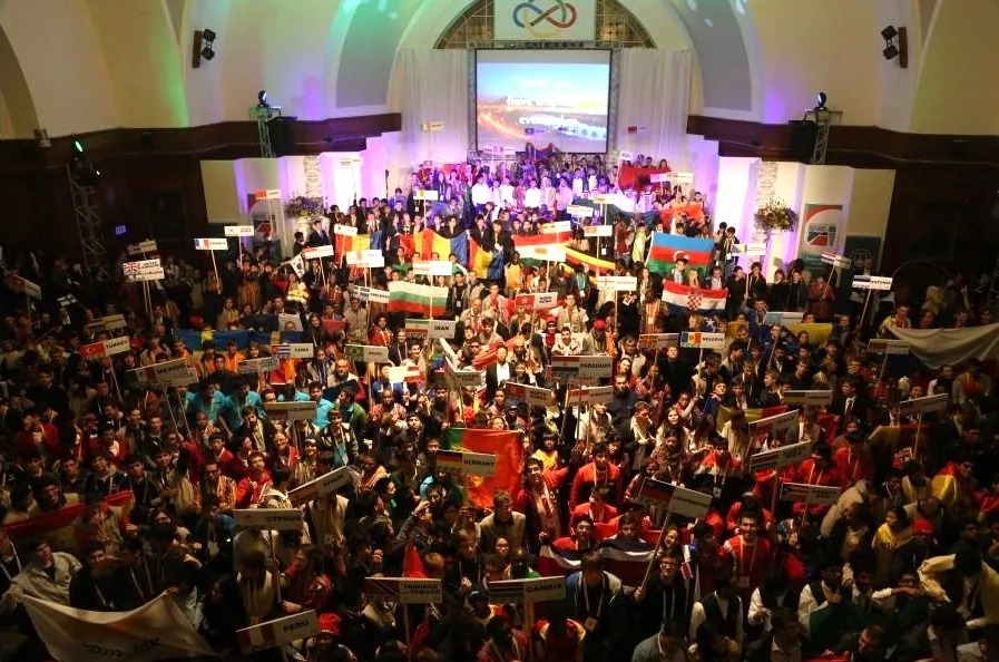 National team processions at the opening ceremony of IMO 2014 in Cape Town