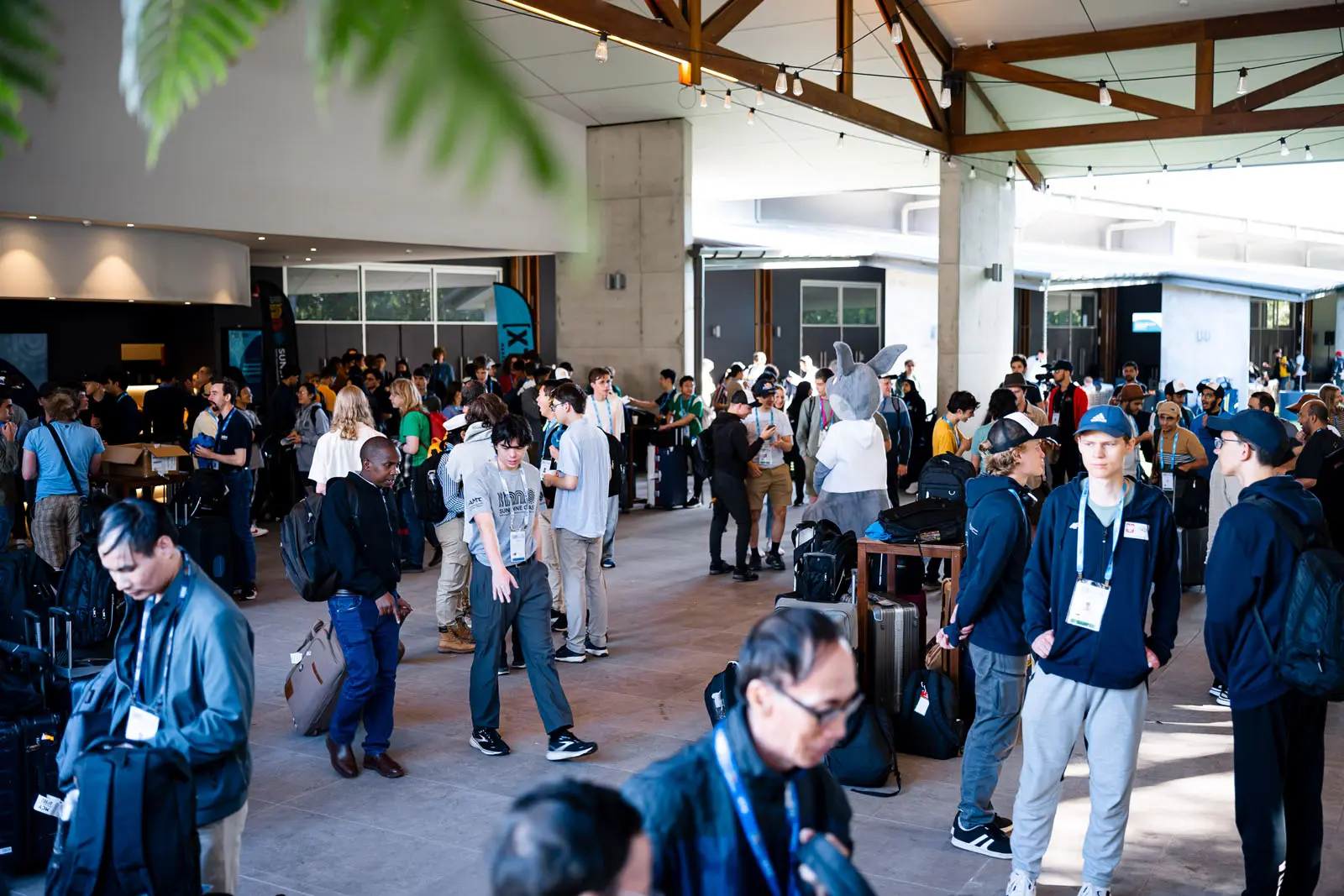 Participants on arrival day at IMO 2025.